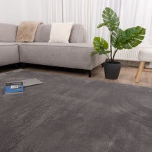 Load image into Gallery viewer, Grijs Tapijt Wasbaar Laagpolig Vloerkleed met Anti Slip Koho Soft Comfort Wasbaar op 30°
